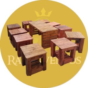 COMBOS PUFF Y MESITA – RUSTICOS